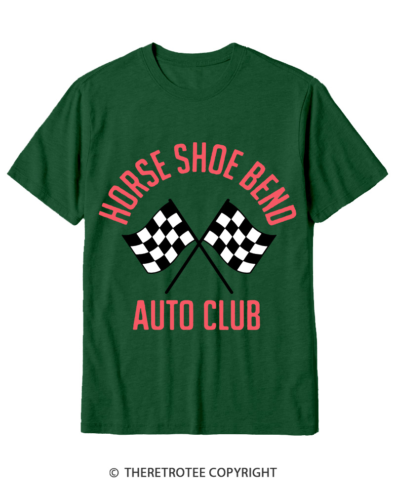 TheRetroTee Horse Shoe Bend Auto Club 2010s Cotton T-Shirt