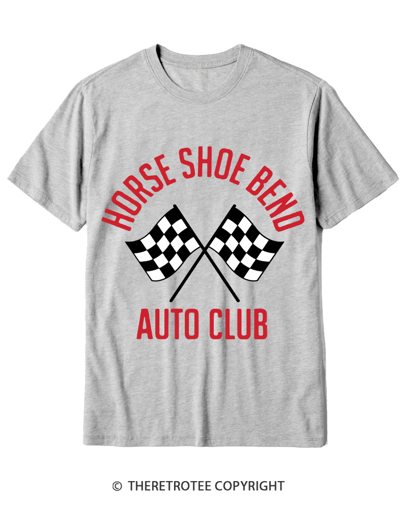 TheRetroTee Horse Shoe Bend Auto Club 2010s Cotton T-Shirt