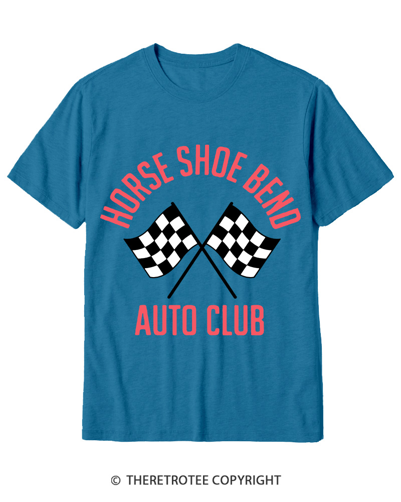 TheRetroTee Horse Shoe Bend Auto Club 2010s Cotton T-Shirt