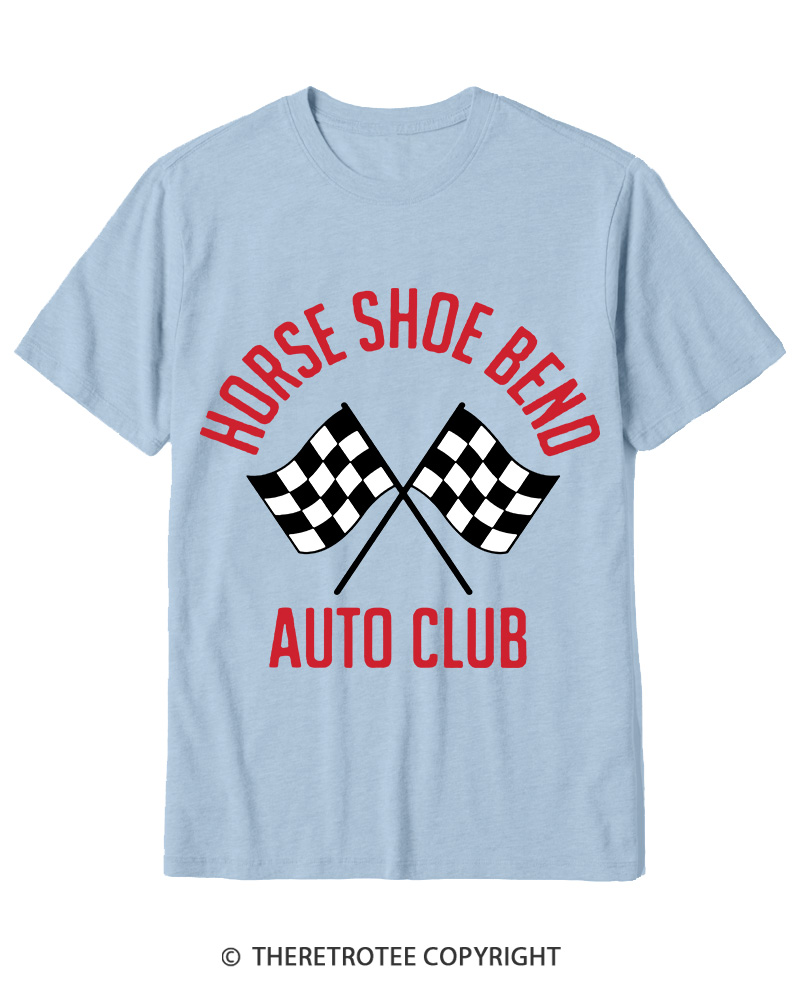 TheRetroTee Horse Shoe Bend Auto Club 2010s Cotton T-Shirt