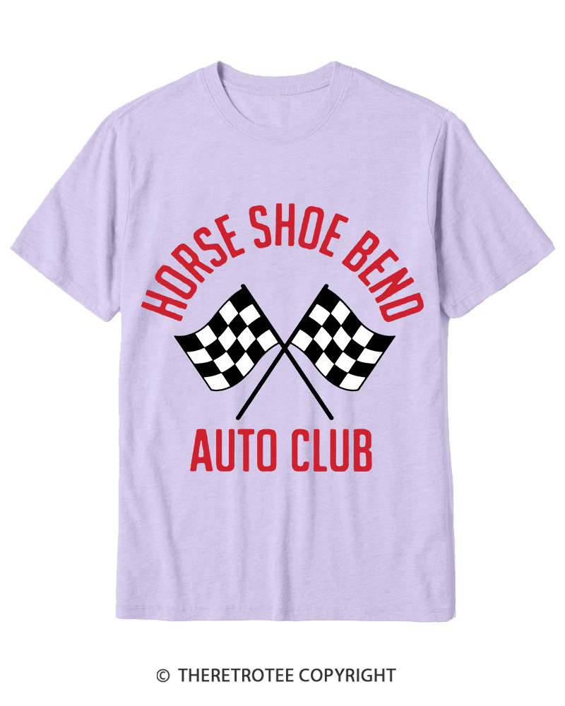 TheRetroTee Horse Shoe Bend Auto Club 2010s Cotton T-Shirt