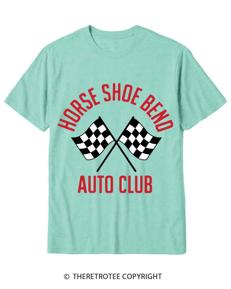 TheRetroTee Horse Shoe Bend Auto Club 2010s Cotton T-Shirt