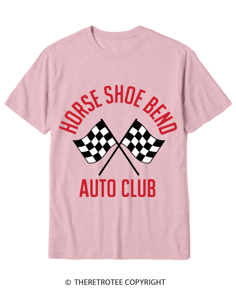 TheRetroTee Horse Shoe Bend Auto Club 2010s Cotton T-Shirt
