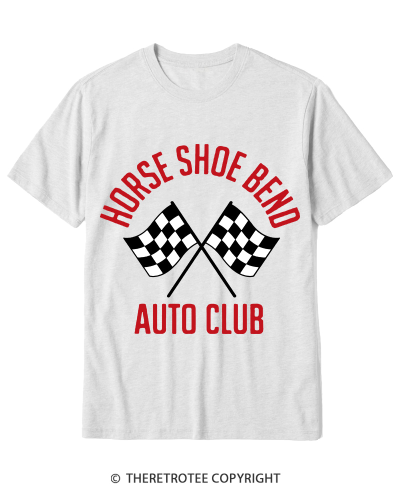 TheRetroTee Horse Shoe Bend Auto Club 2010s Cotton T-Shirt
