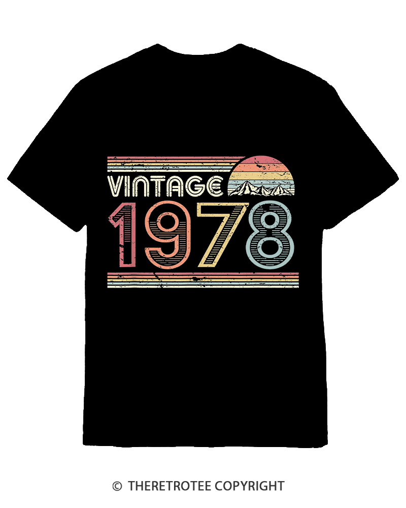 TheRetroTee 1978 Vintage Cotton T-Shirt