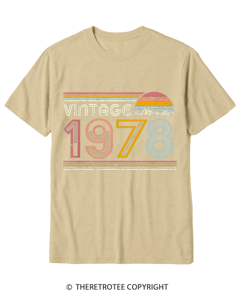 TheRetroTee 1978 Vintage Cotton T-Shirt