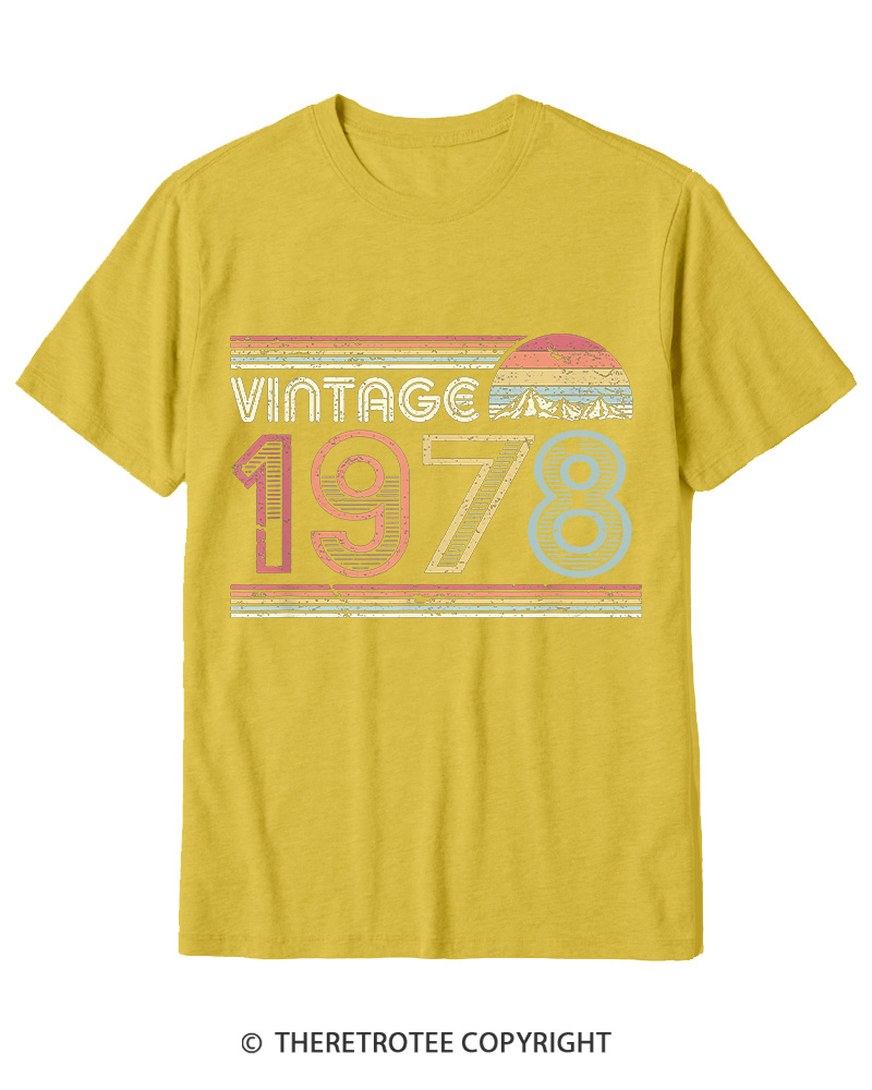 TheRetroTee 1978 Vintage Cotton T-Shirt