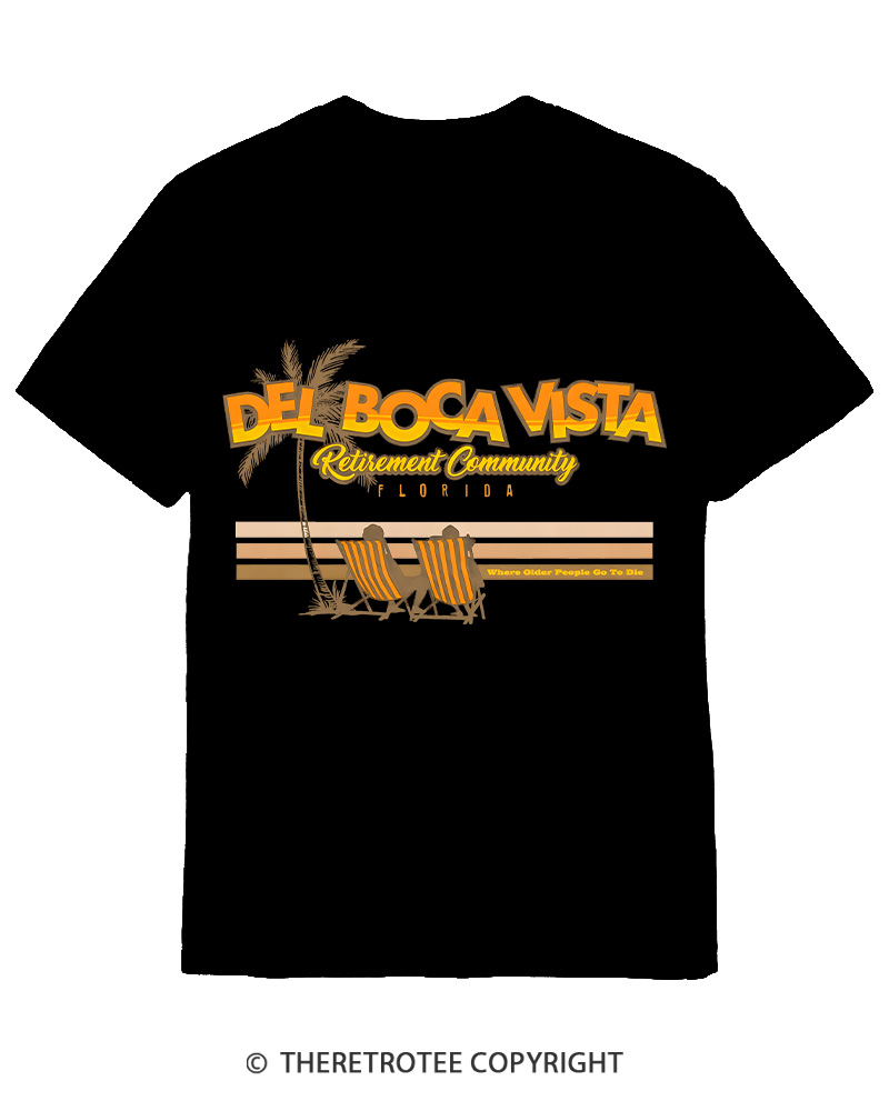 TheRetroTee Del Boca Vista 1990s Cotton T-Shirt