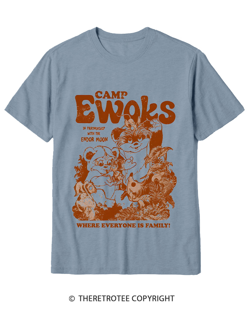 TheRetroTee Camp Ewoks 1980s Cotton T-Shirt
