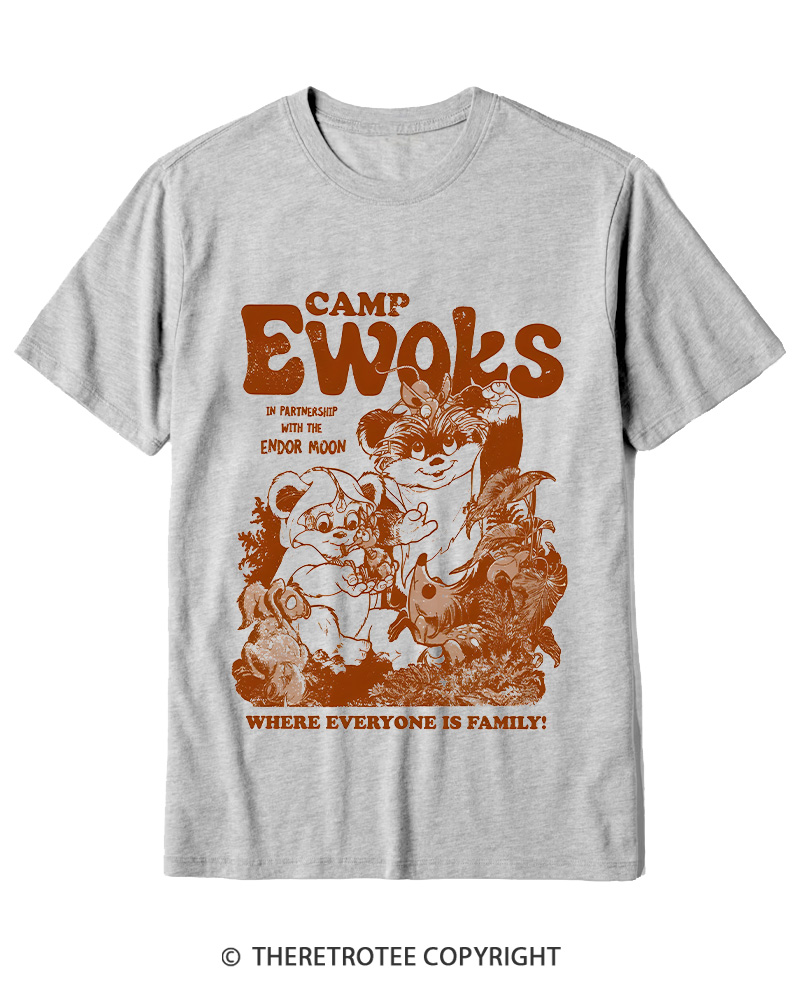 TheRetroTee Camp Ewoks 1980s Cotton T-Shirt