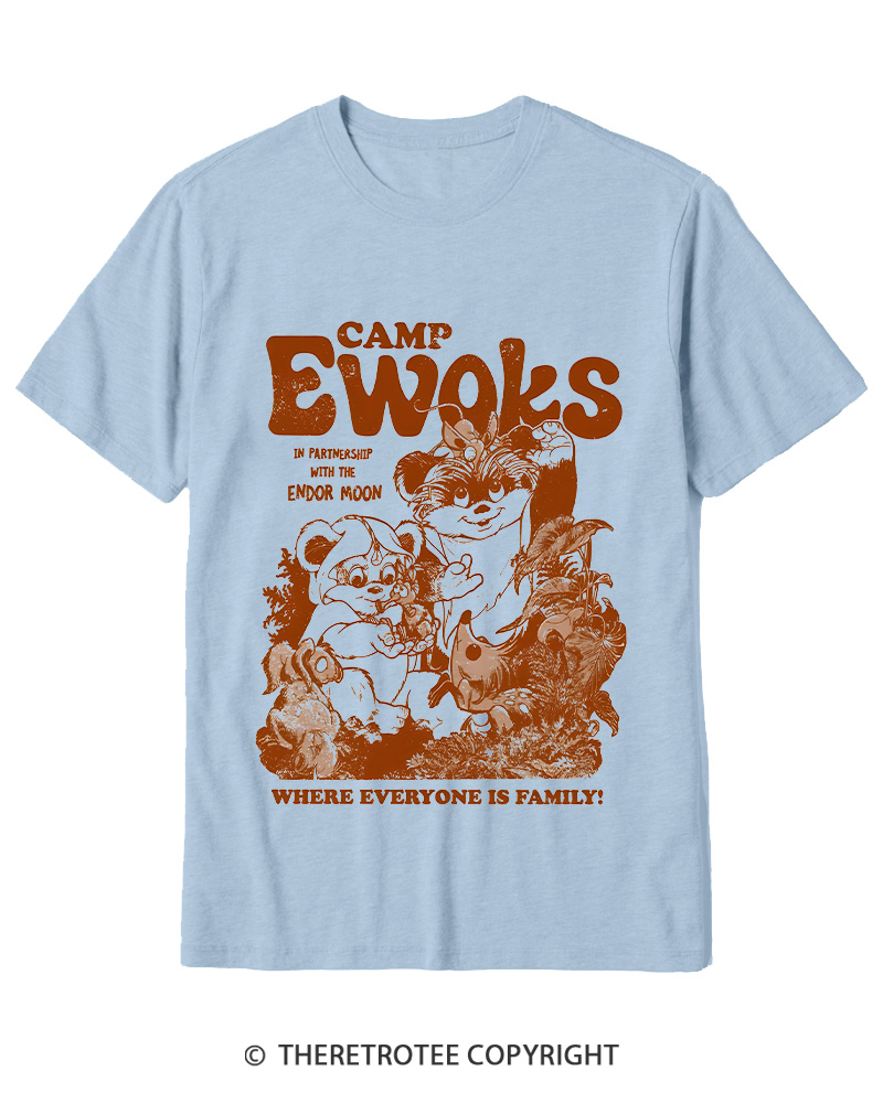 TheRetroTee Camp Ewoks 1980s Cotton T-Shirt