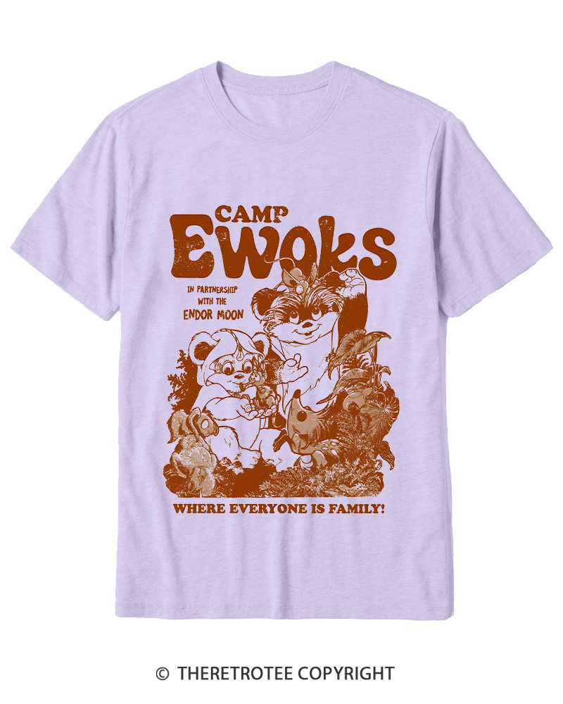 TheRetroTee Camp Ewoks 1980s Cotton T-Shirt