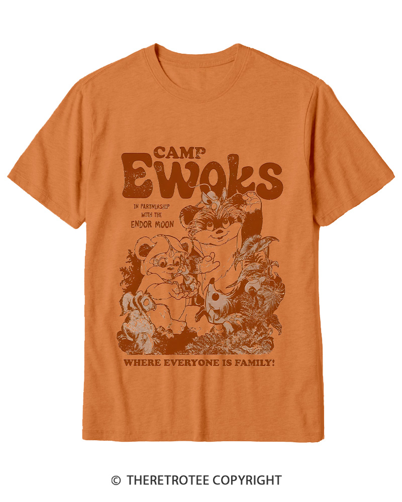 TheRetroTee Camp Ewoks 1980s Cotton T-Shirt