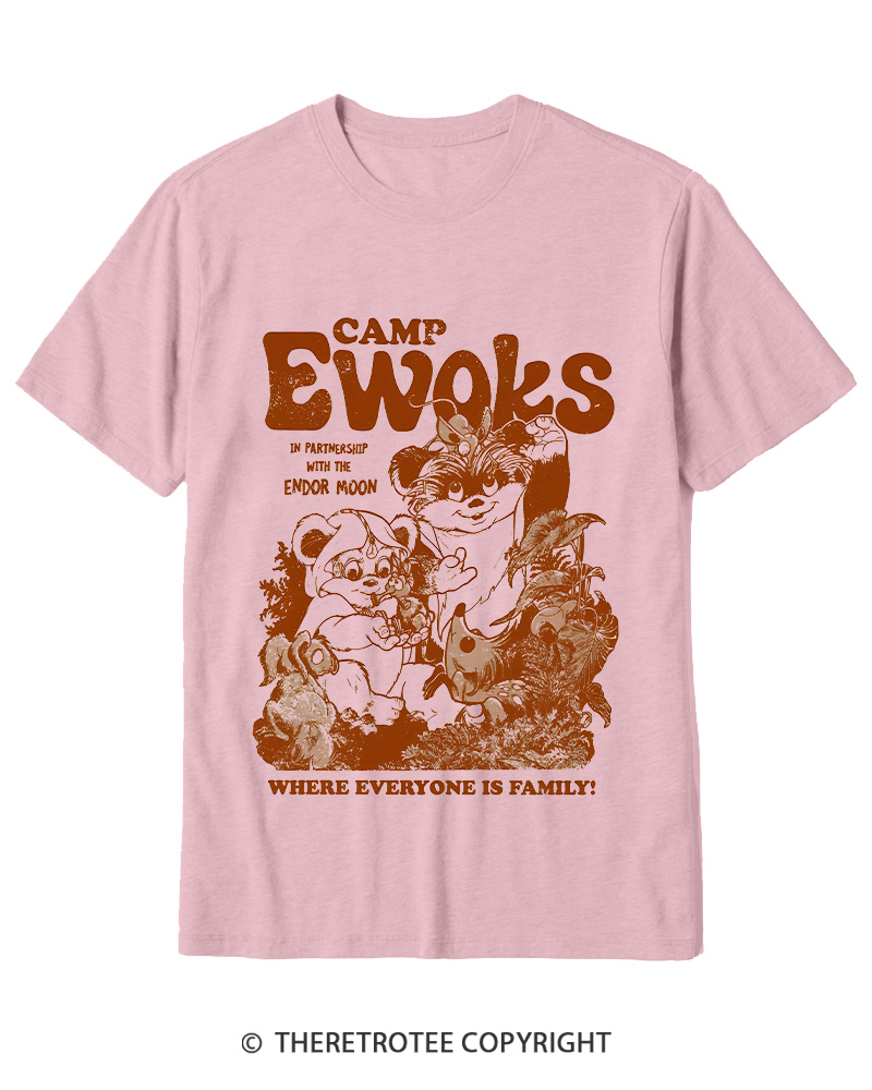 TheRetroTee Camp Ewoks 1980s Cotton T-Shirt