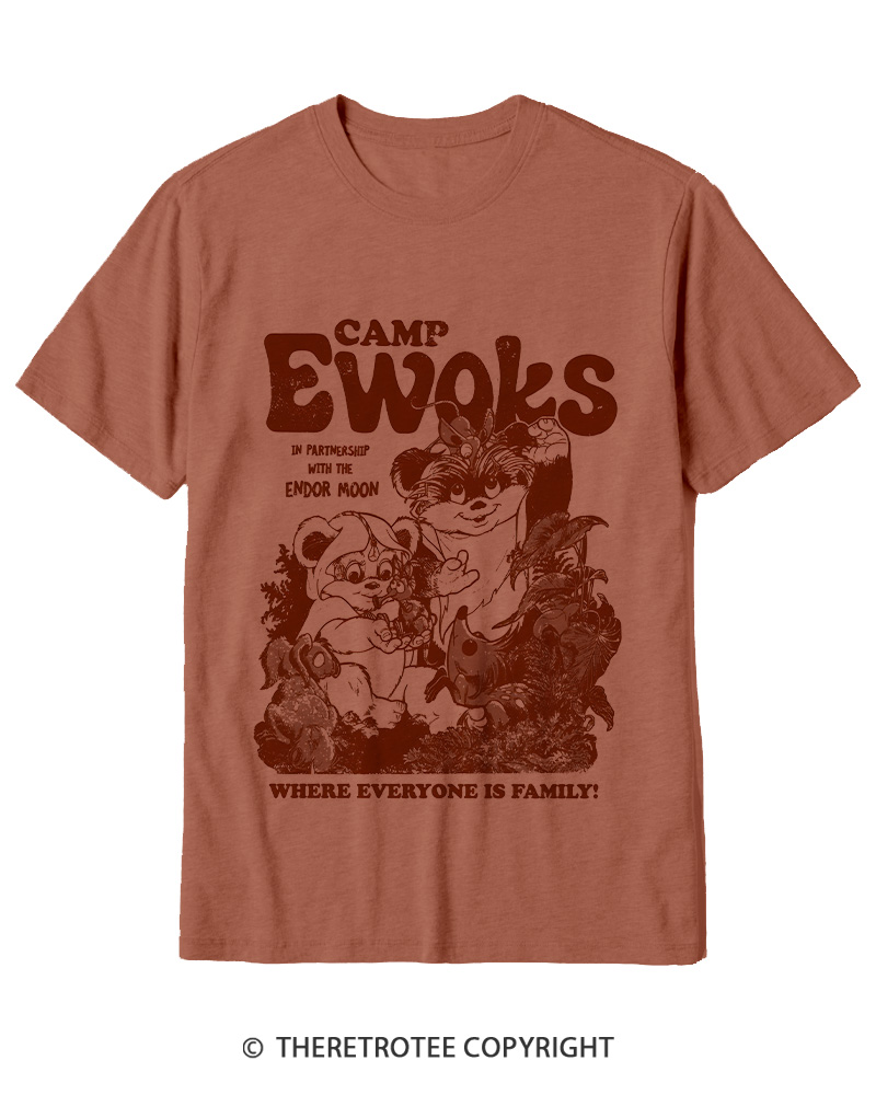 TheRetroTee Camp Ewoks 1980s Cotton T-Shirt