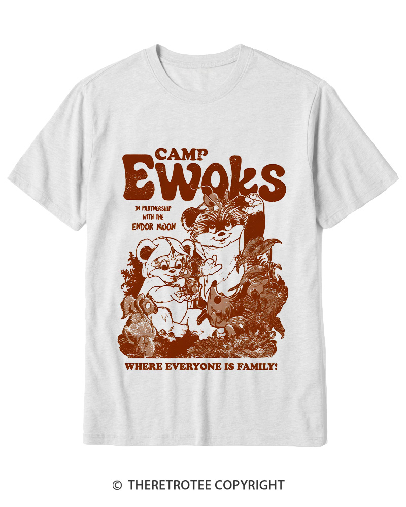 TheRetroTee Camp Ewoks 1980s Cotton T-Shirt