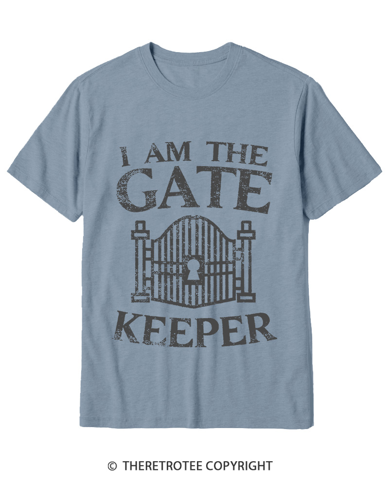 TheRetroTee I Am The Gatekeeper 1980s Cotton T-Shirt