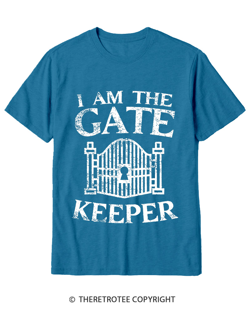 TheRetroTee I Am The Gatekeeper 1980s Cotton T-Shirt