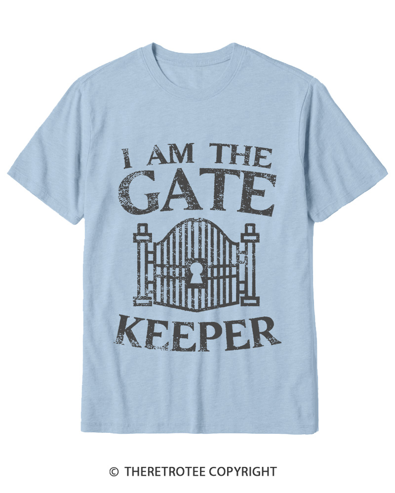 TheRetroTee I Am The Gatekeeper 1980s Cotton T-Shirt