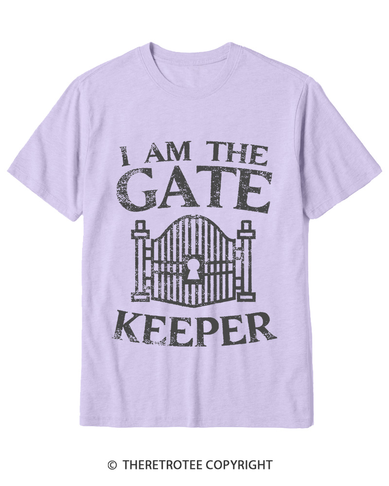 TheRetroTee I Am The Gatekeeper 1980s Cotton T-Shirt