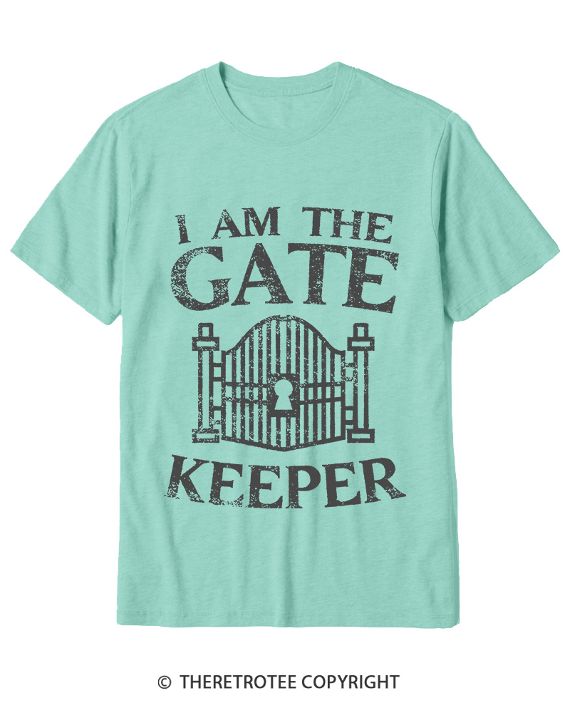 TheRetroTee I Am The Gatekeeper 1980s Cotton T-Shirt