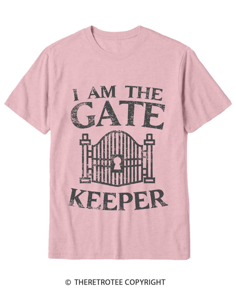 TheRetroTee I Am The Gatekeeper 1980s Cotton T-Shirt