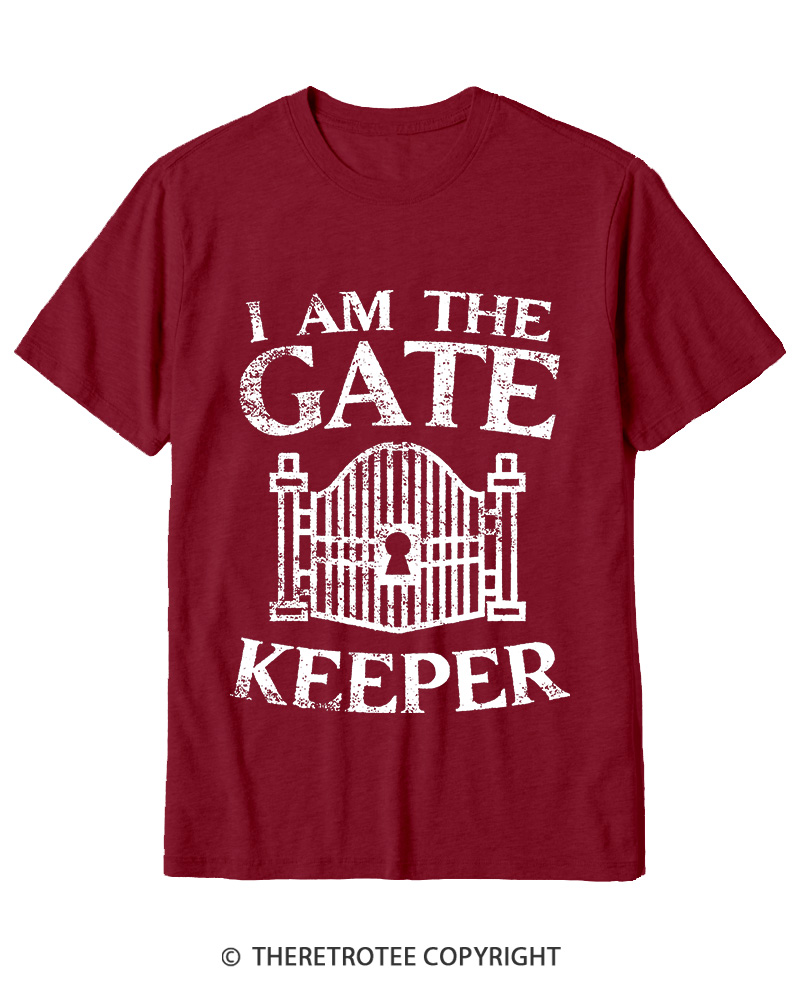 TheRetroTee I Am The Gatekeeper 1980s Cotton T-Shirt