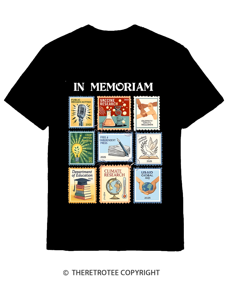 TheRetroTee In Memoriam Cotton T-Shirt