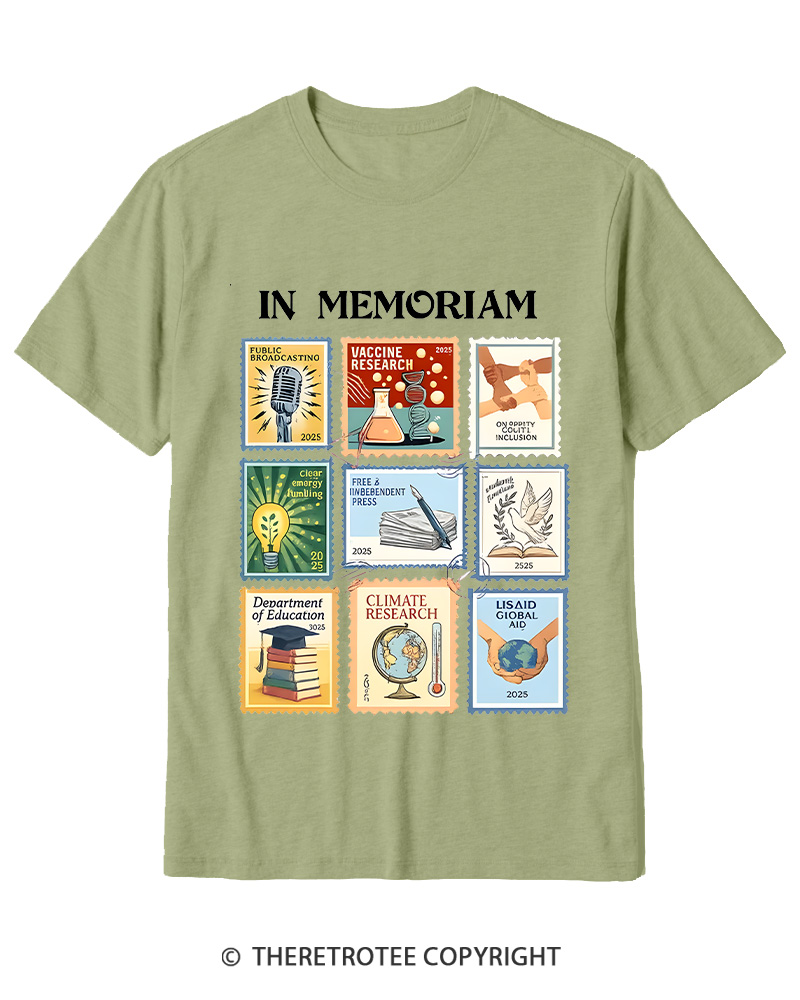 TheRetroTee In Memoriam Cotton T-Shirt