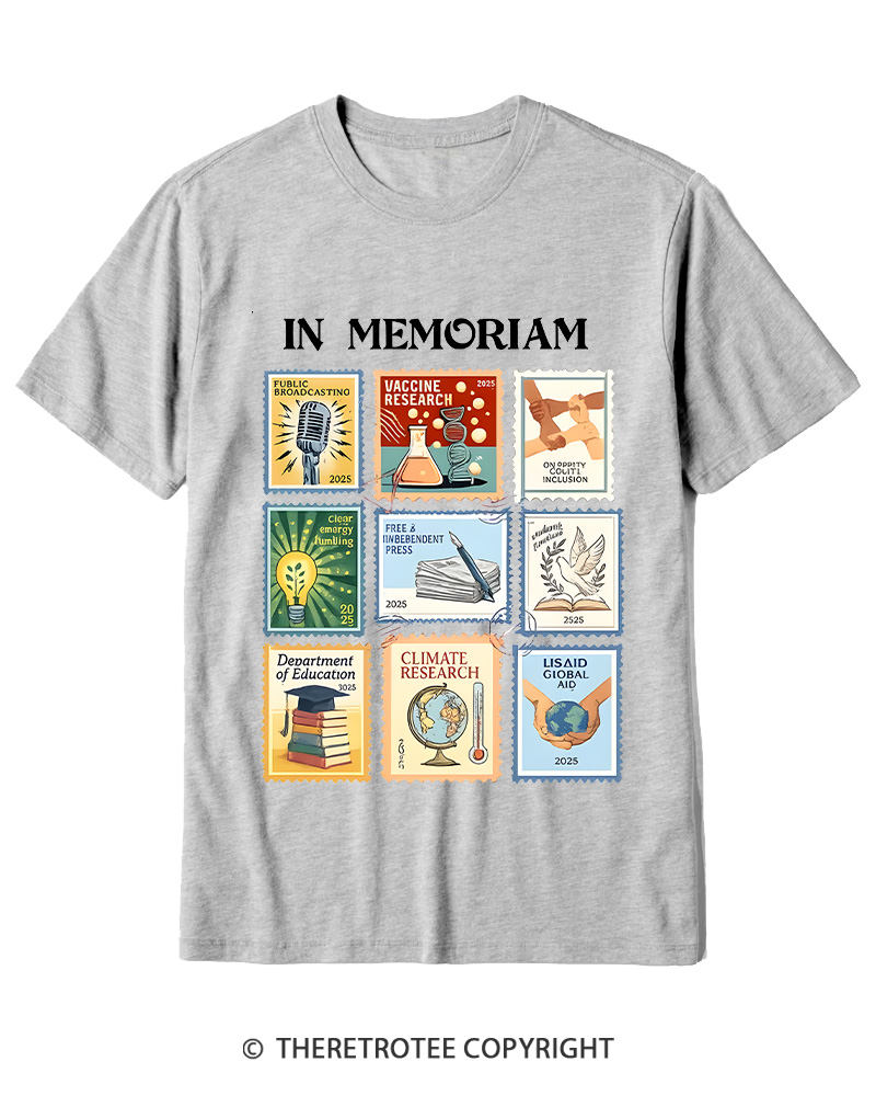 TheRetroTee In Memoriam Cotton T-Shirt