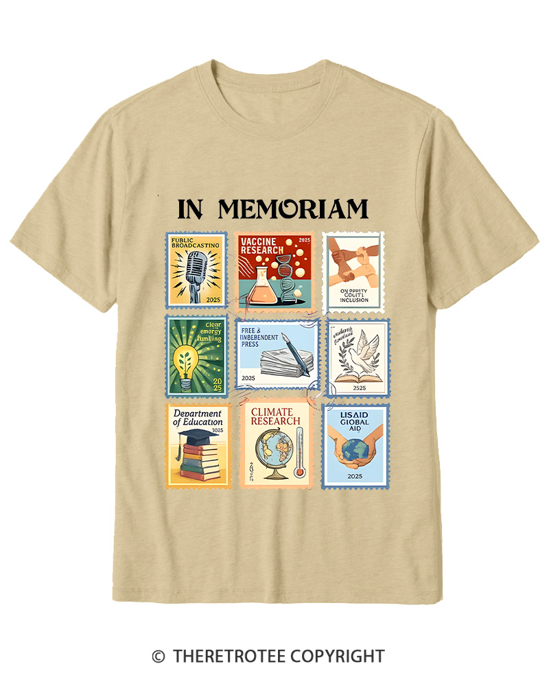 TheRetroTee In Memoriam Cotton T-Shirt