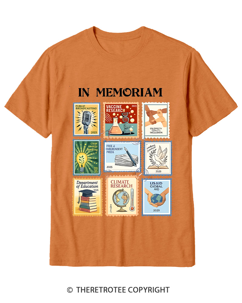 TheRetroTee In Memoriam Cotton T-Shirt