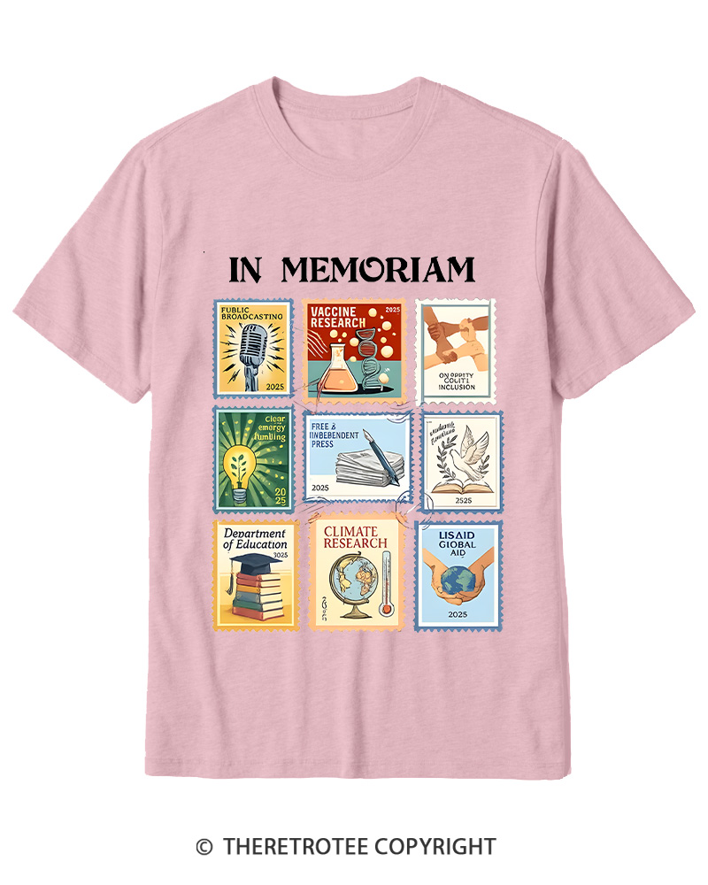 TheRetroTee In Memoriam Cotton T-Shirt