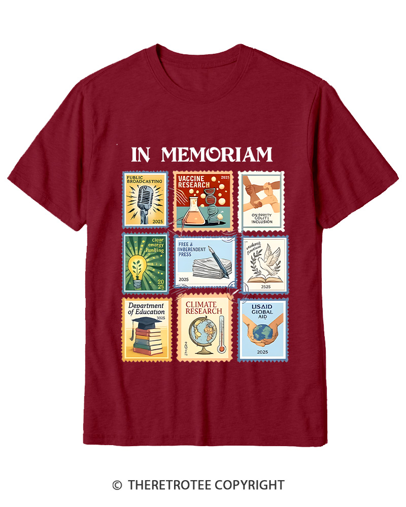 TheRetroTee In Memoriam Cotton T-Shirt