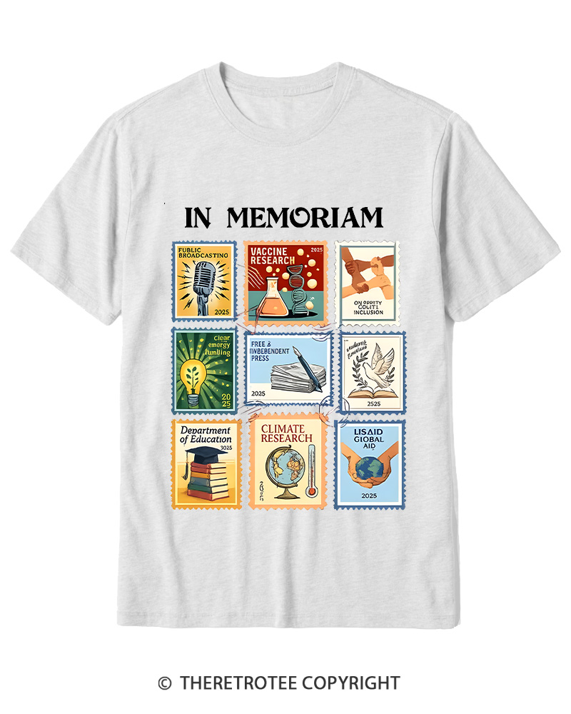 TheRetroTee In Memoriam Cotton T-Shirt