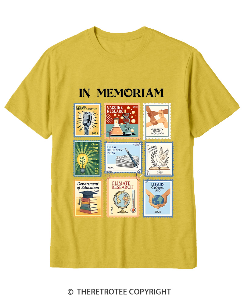 TheRetroTee In Memoriam Cotton T-Shirt