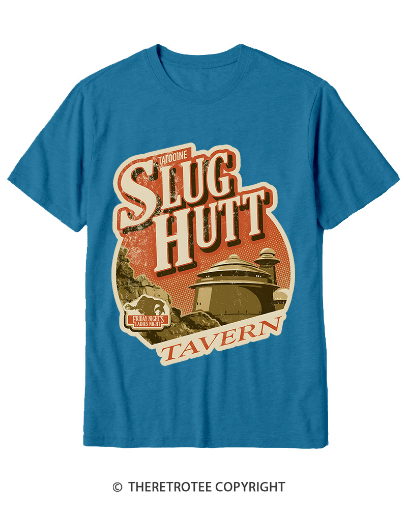 TheRetroTee Slug Hutt 1970s Cotton T-Shirt
