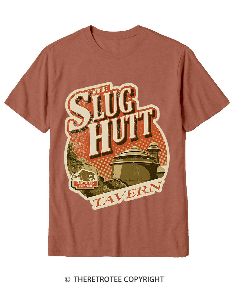 TheRetroTee Slug Hutt 1970s Cotton T-Shirt