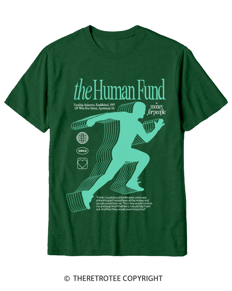 TheRetroTee The Human Fund 1990s Cotton T-Shirt