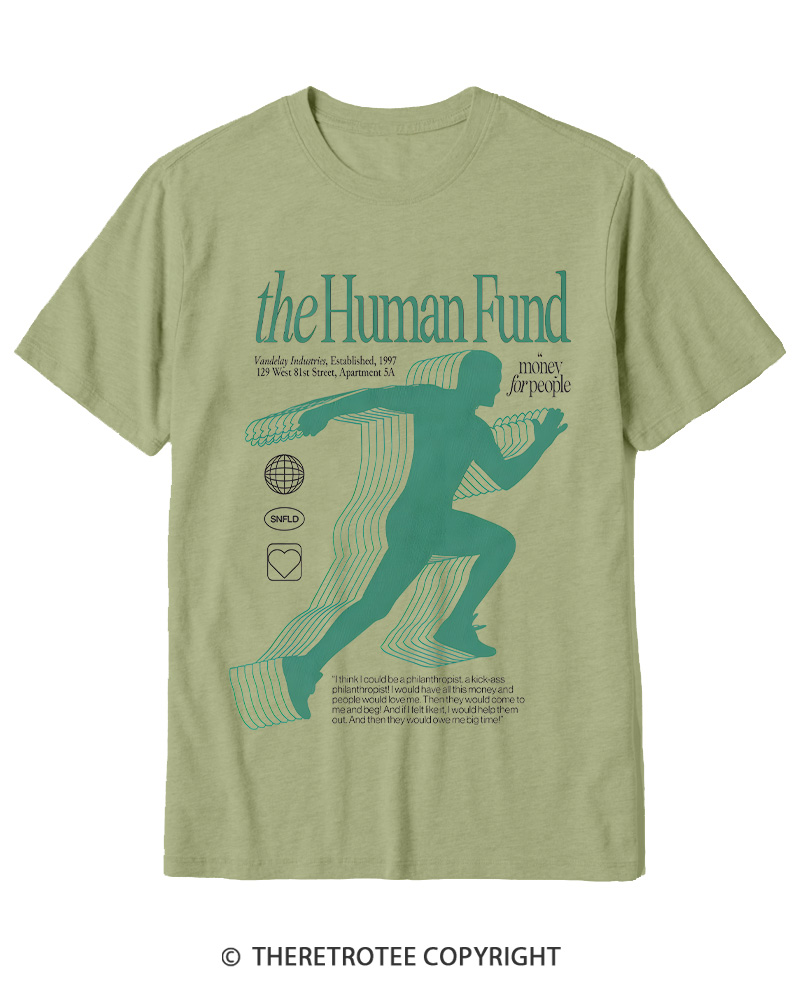 TheRetroTee The Human Fund 1990s Cotton T-Shirt