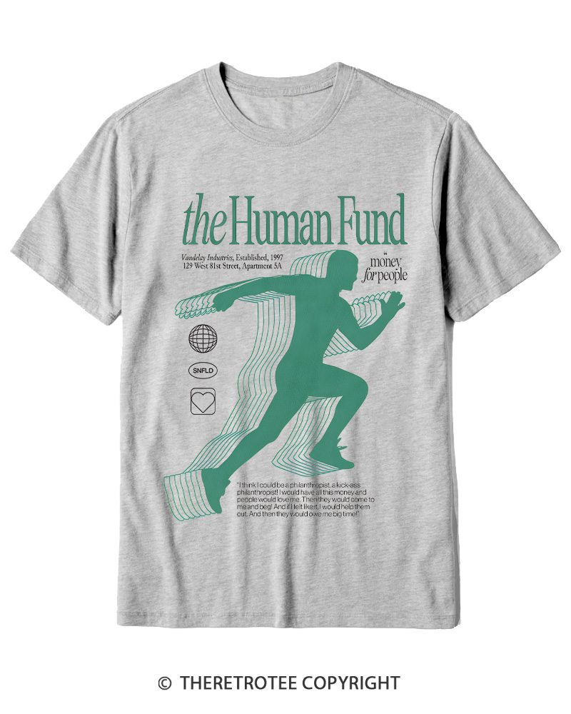 TheRetroTee The Human Fund 1990s Cotton T-Shirt