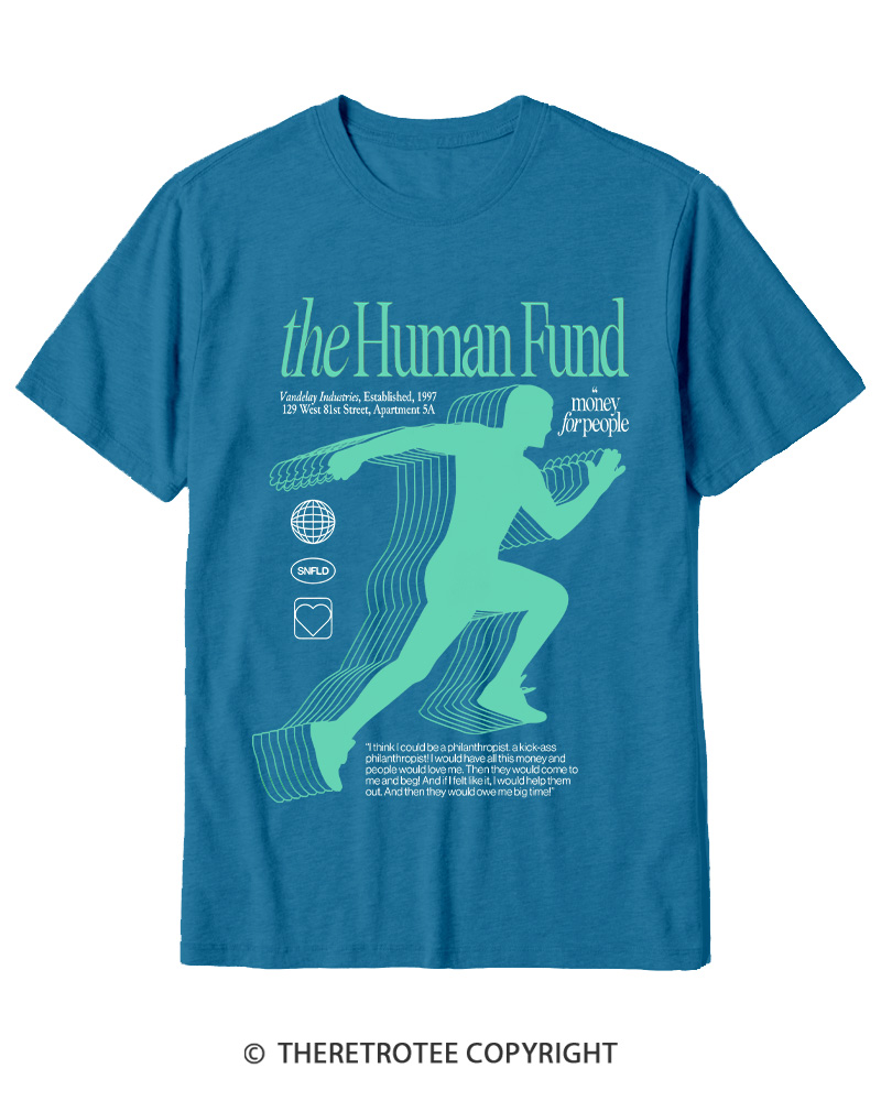 TheRetroTee The Human Fund 1990s Cotton T-Shirt
