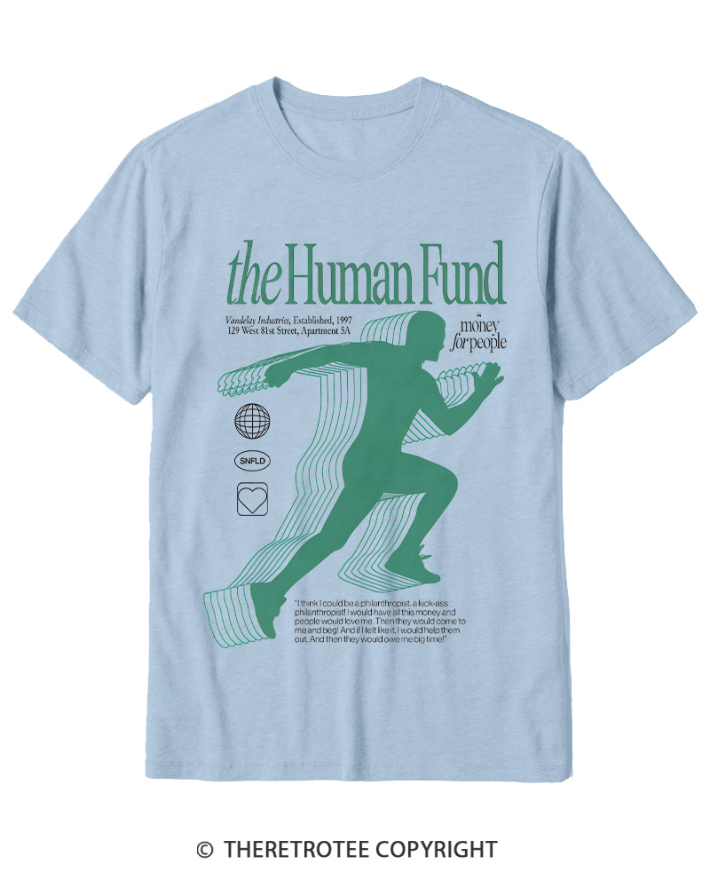 TheRetroTee The Human Fund 1990s Cotton T-Shirt