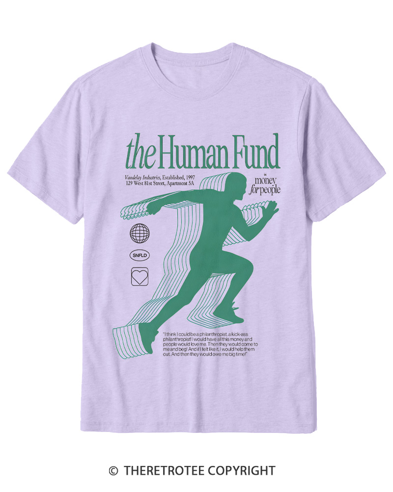 TheRetroTee The Human Fund 1990s Cotton T-Shirt