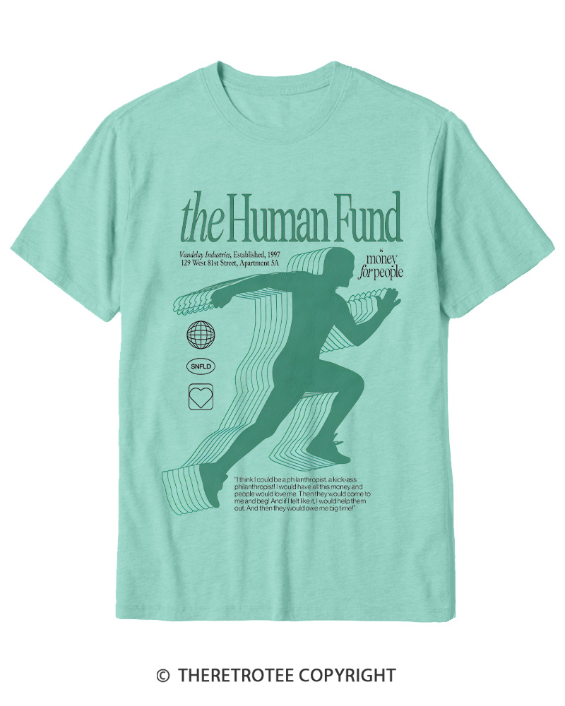 TheRetroTee The Human Fund 1990s Cotton T-Shirt