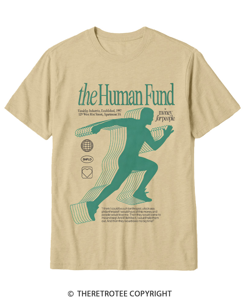 TheRetroTee The Human Fund 1990s Cotton T-Shirt