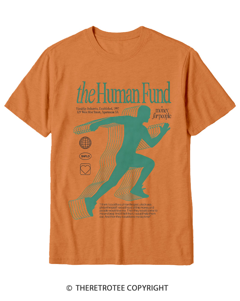 TheRetroTee The Human Fund 1990s Cotton T-Shirt