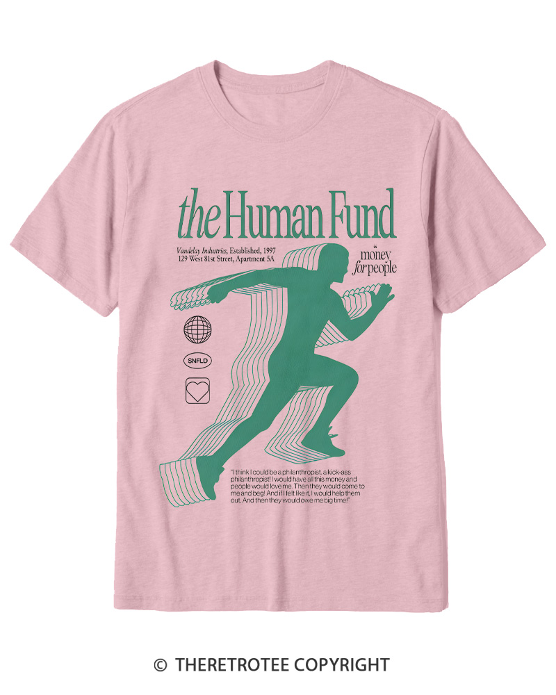 TheRetroTee The Human Fund 1990s Cotton T-Shirt