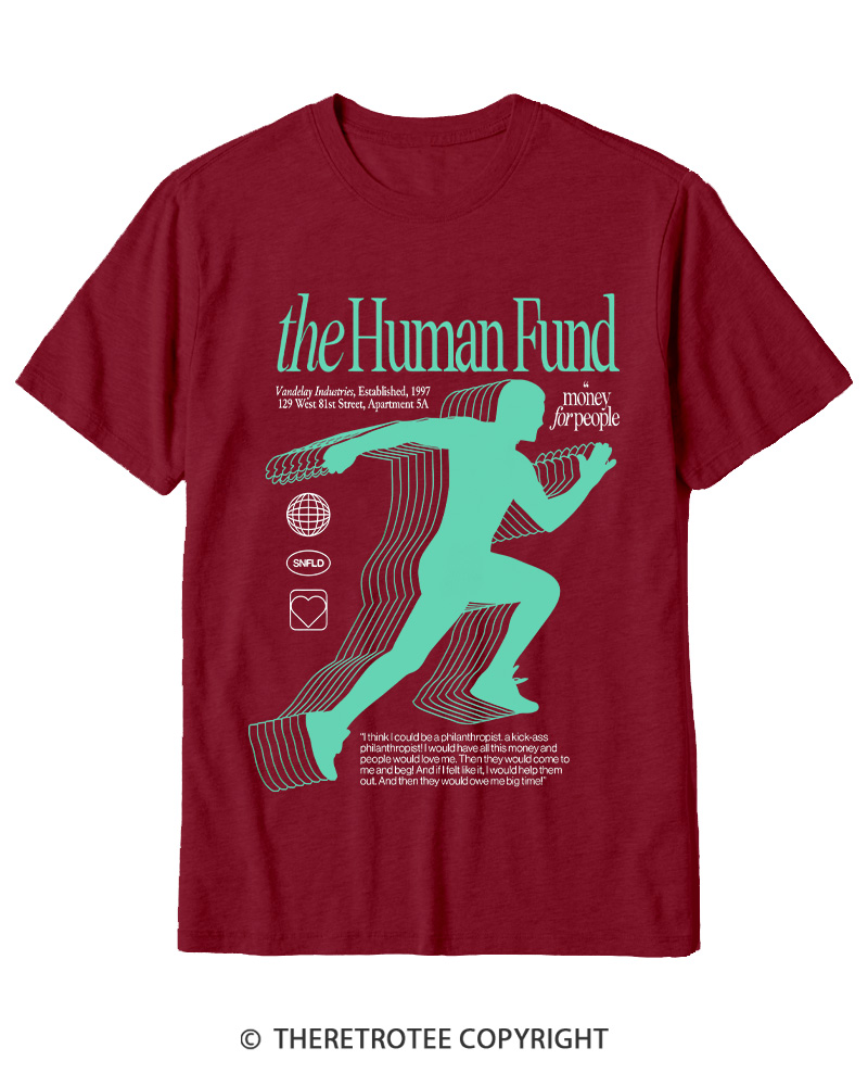 TheRetroTee The Human Fund 1990s Cotton T-Shirt