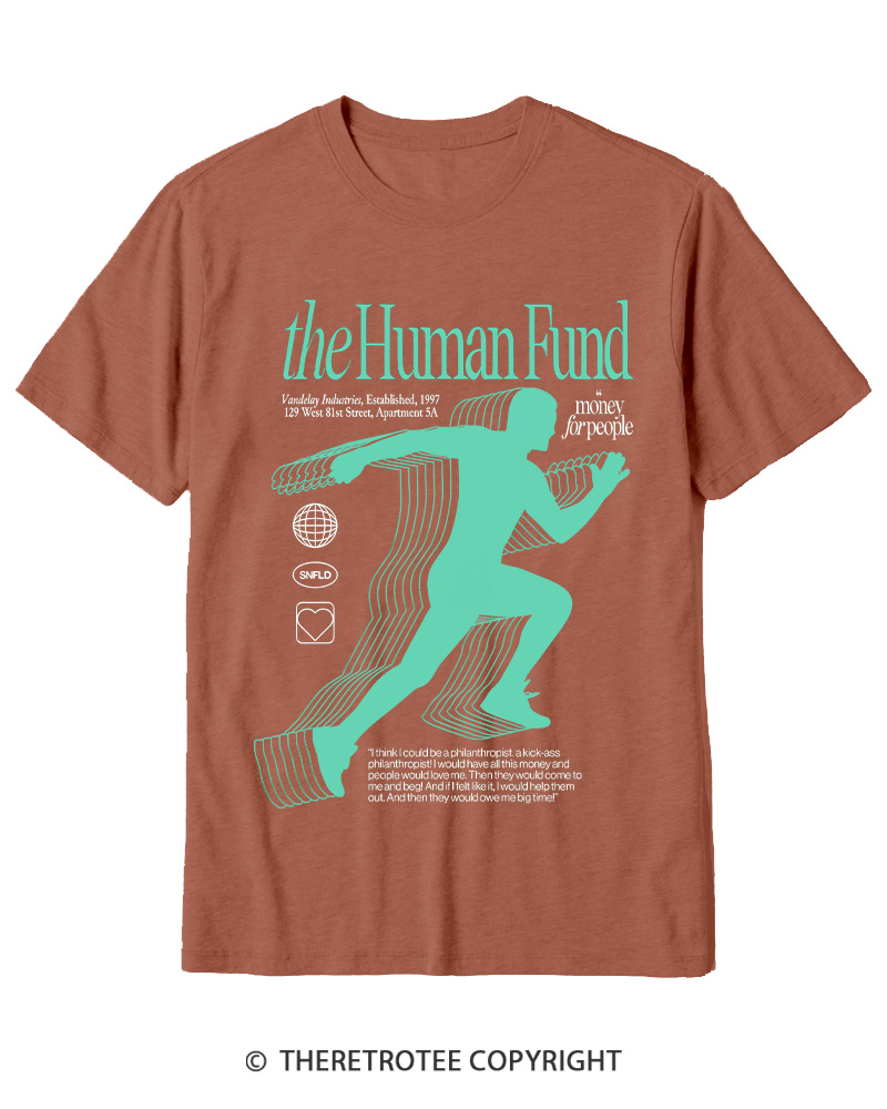TheRetroTee The Human Fund 1990s Cotton T-Shirt